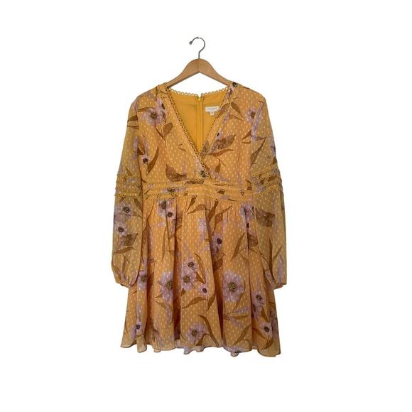 Ted Baker Posyy Cabana Long Sleeve Dress Size 5 - Picture 3 of 5